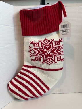 Shopper DrugMart Red and White Knit Christmas Stocking